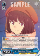 My Decision, Takina (LRC/W105-E073S SR) [Lycoris Recoil]