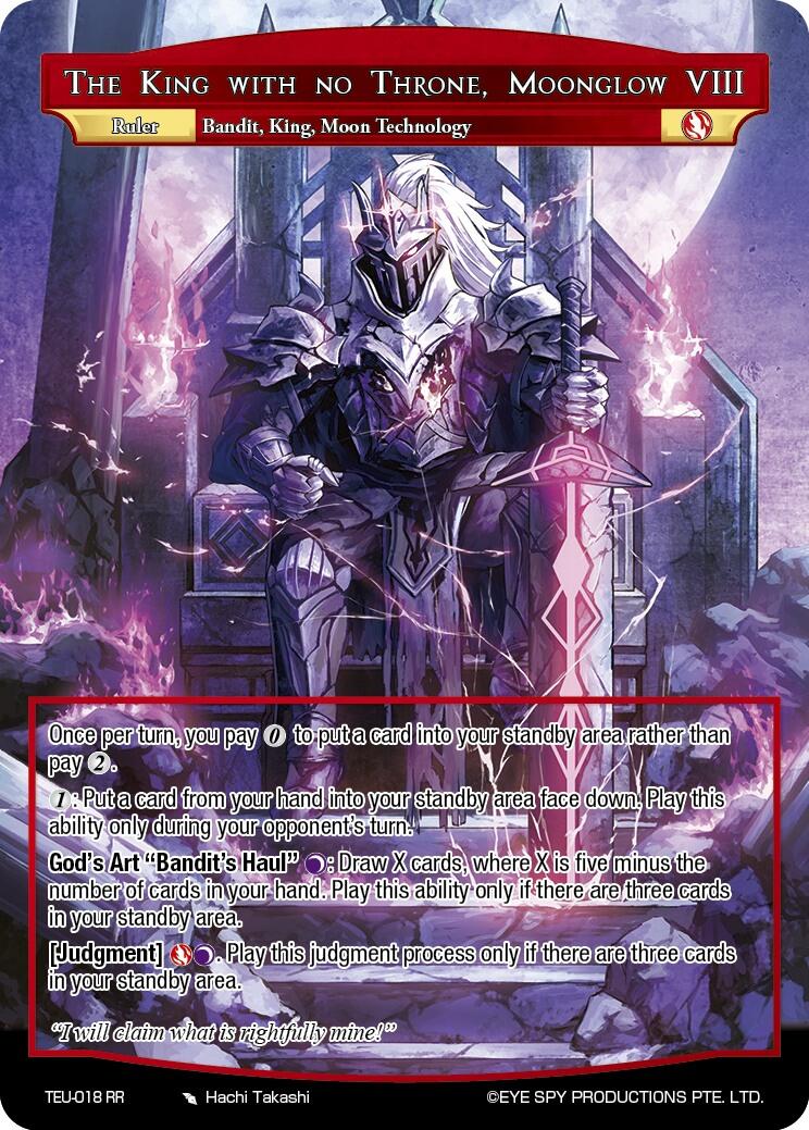 The King With No Throne, Moonglow VIII // Moonglow VIII And Hachisuka, Power Couple (TEU-018 JR) [Timeless Eclipse of the Underworld]