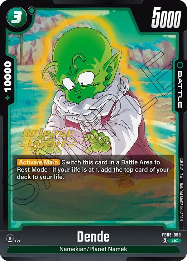 Dende (FB05-058) [New Adventure Release Event Cards]