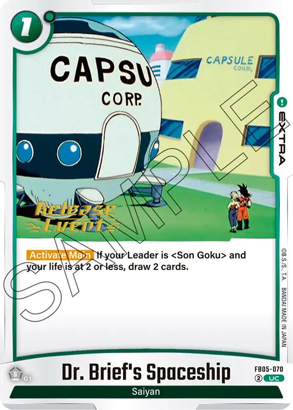 Dr. Brief's Spaceship [New Adventure Release Event Cards]