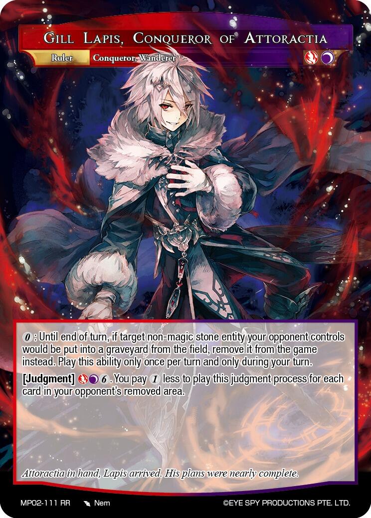 Gill Lapis, Conqueror of Attoractia // Gill Lapis, Rebel of Darkest Fires (MP02-111 JR) [Masterpiece Collection 02 "Fates Reunited!"]