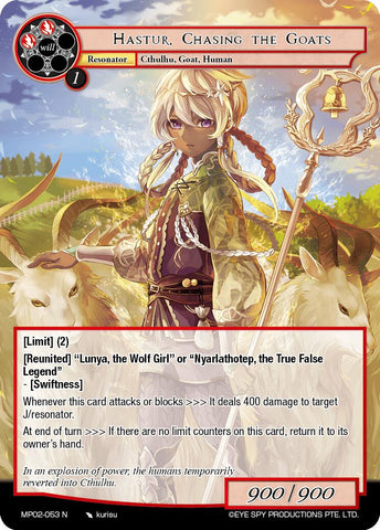 Hastur, Chasing the Goats (MP02-053 N) [Masterpiece Collection 02 "Fates Reunited!"]
