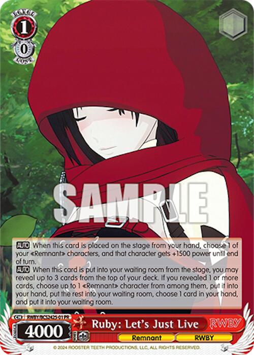 Ruby: Let's Just Live [Bushiroad Event Cards]