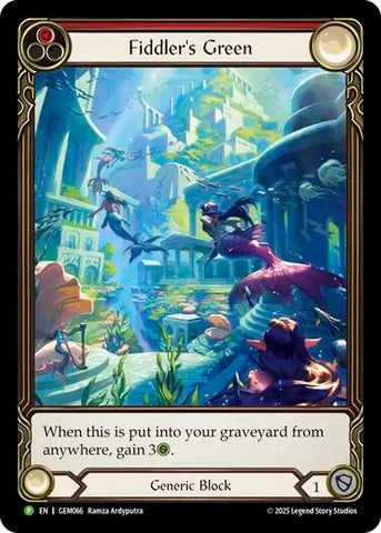 Fiddler's Green (Red) [GEM066] (GEM Pack 2)  Rainbow Foil