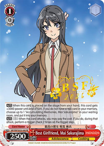 Best Girlfriend, Mai Sakurajima (BSF 2025) [Bushiroad Event Cards]