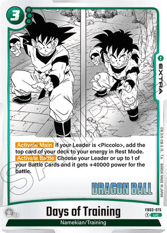 Days of Training [Manga Booster 01]