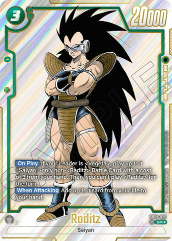 Raditz (SB01-026) (Alternate Art) [Manga Booster 01]