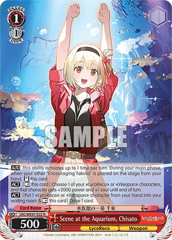 Scene at the Aquarium, Chisato (LRC-WE47-E22 N) [Lycoris Recoil Premium Booster]