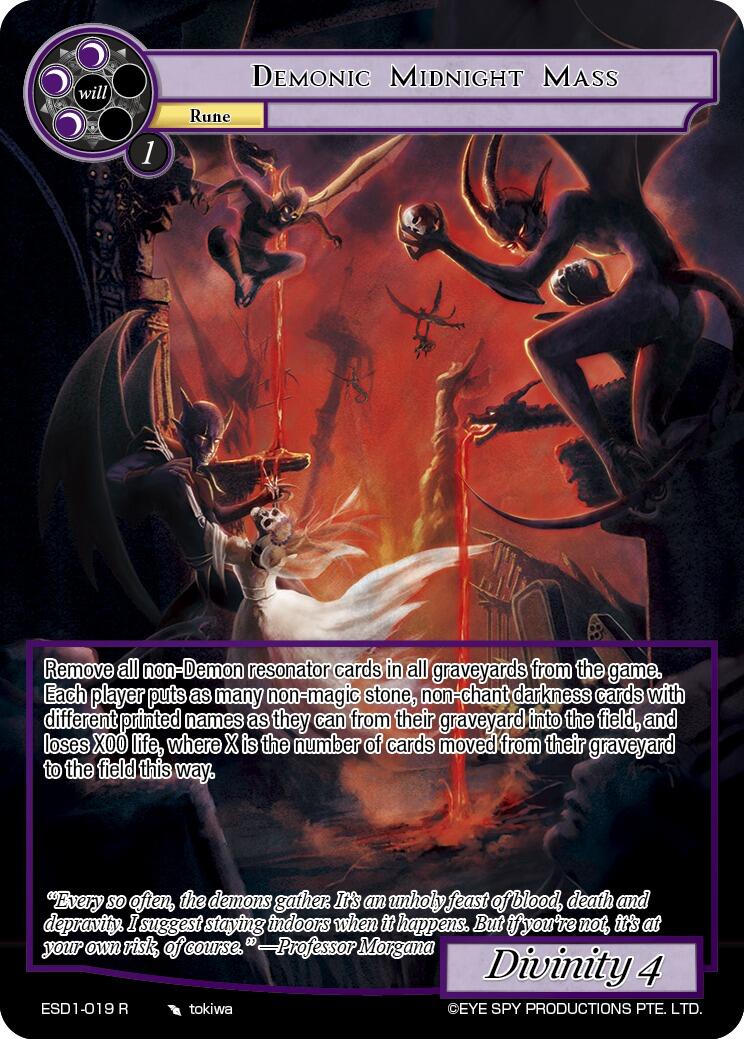 Demonic Midnight Mass (ESD1-019 R) [Descent into the Raven's Catacombs]