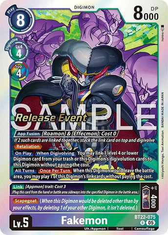Fakemon [BT22-075] [Cyber Eden Release Event Cards]
