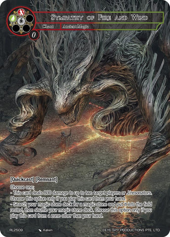 Sympathy of Fire and Wind (RL2509) [Promo Cards]