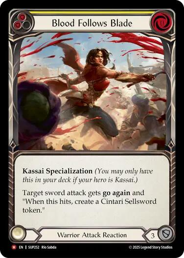Blood Follows Blade [SUP252] (Super Slam)  Rainbow Foil