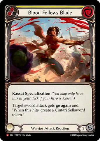 Blood Follows Blade [SUP252] (Super Slam)  Rainbow Foil