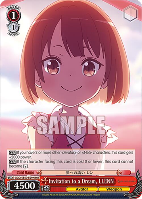 Invitation to a Dream, LLENN (GGO/SE50-E29H HC) [SAO Alternative–Gun Gale Online–2 Premium Booster]