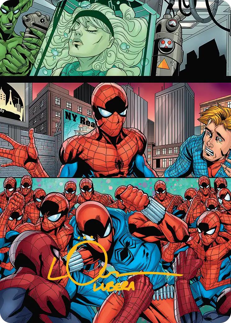 The Clone Saga Art Card (Gold-Stamped Signature) [Marvel's Spider-Man Art Series]