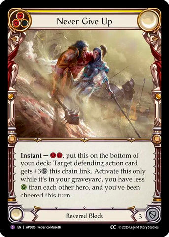 Never Give Up [ASP015] (Armory Deck: Pleiades)