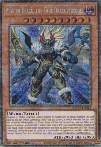 Master Peace, the True Dracoverlord (Starlight Rare) [DOOD-EN018] Starlight Rare