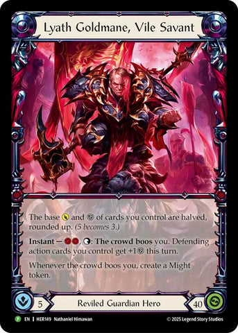 Lyath Goldmane, Vile Savant [HER149] (Promo)  Rainbow Foil