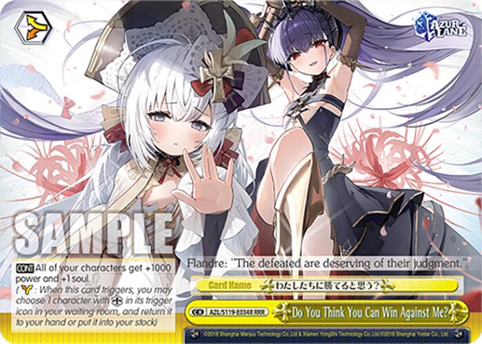 Do You Think You Can Win Against Me? (AZL/S119-E034R RRR) [Azur Lane Vol. 2]
