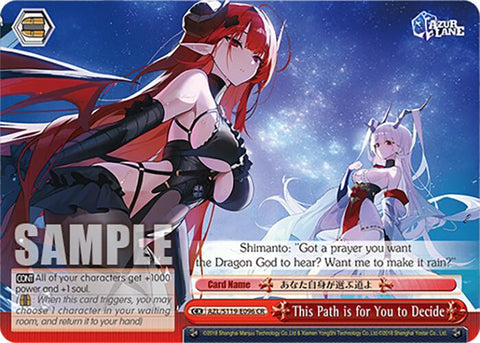 This Path is for You to Decide (AZL/S119-E096 CR) [Azur Lane Vol. 2]