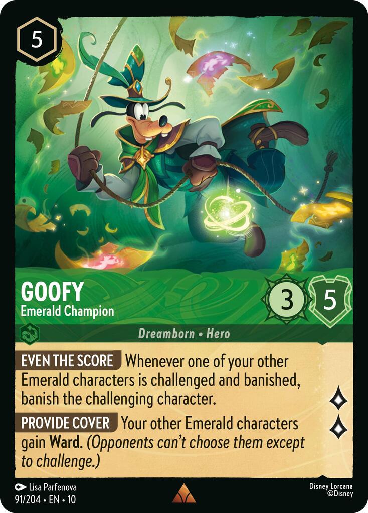 Goofy - Emerald Champion (91/204) [Whispers in the Well]