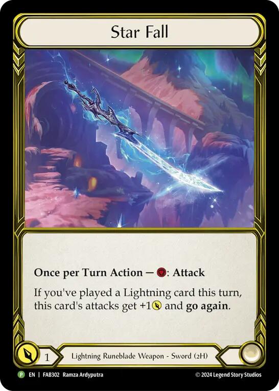 Star Fall (Golden) [FAB302] (Promo)  Cold Foil