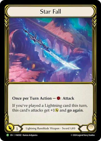 Star Fall (Golden) [FAB302] (Promo)  Cold Foil