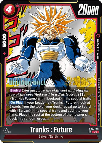 Trunks : Future (SB02-011) [Manga Booster 02 Release Event Cards]