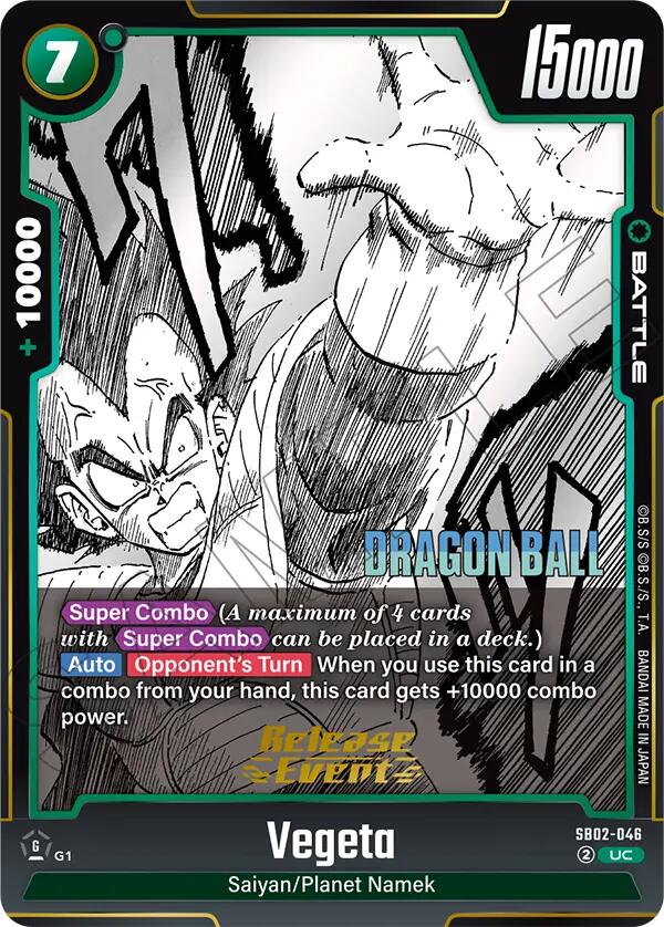 Vegeta (SB02-046) [Manga Booster 02 Release Event Cards]