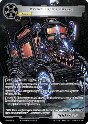 Raven's Order's Chariot (JRV-092 N) [Journey to Ravidra]