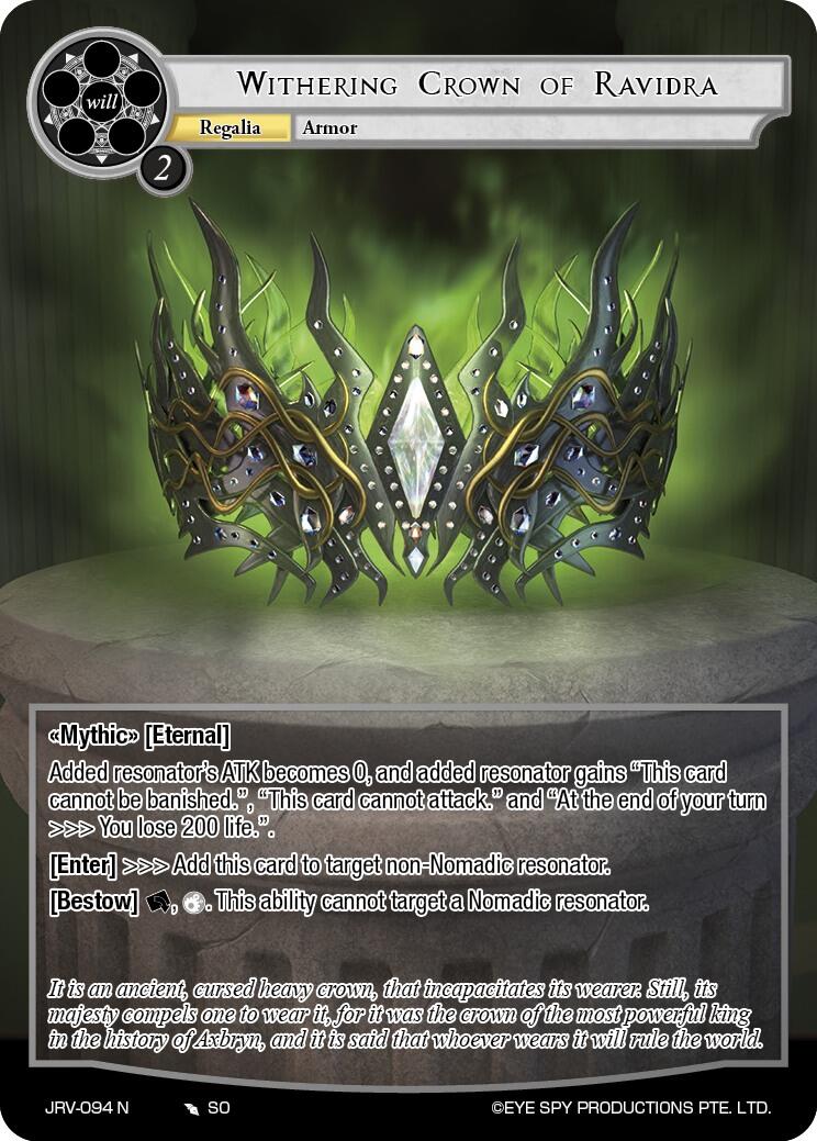 Withering Crown of Ravidra (JRV-094 N) [Journey to Ravidra]