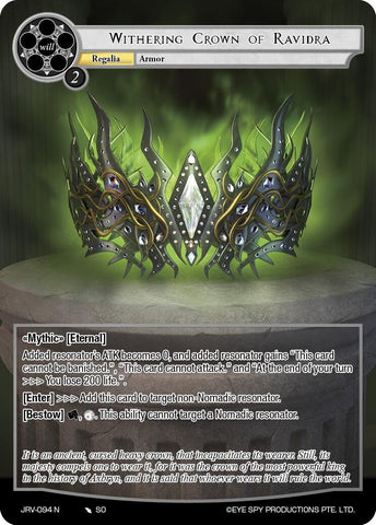 Withering Crown of Ravidra (JRV-094 N) [Journey to Ravidra]