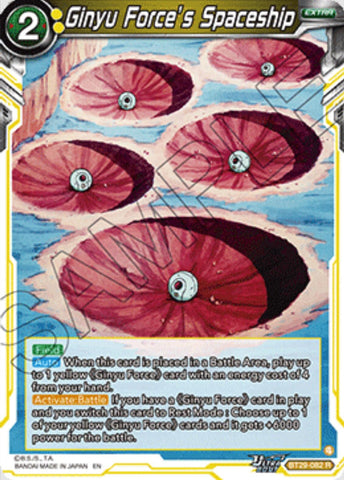Ginyu Force's Spaceship (BT29-082) [Fearsome Rivals]