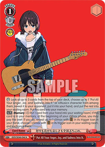 Put All Your Anger, Joy, and Sadness Into It. (GCR/SE48-E46 N) [Girls Band Cry Premium Booster]