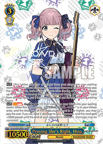 Proving She's Right, Hina (GCR/SE48-E66GBC GBCR) [Girls Band Cry Premium Booster]