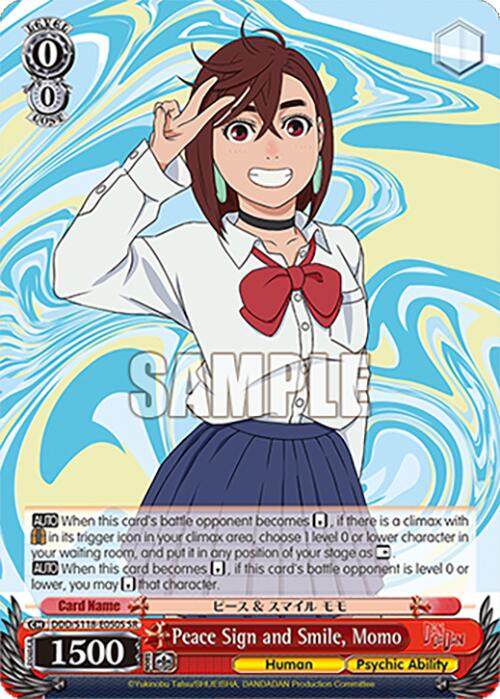 Peace Sign and Smile, Momo [DANDADAN]