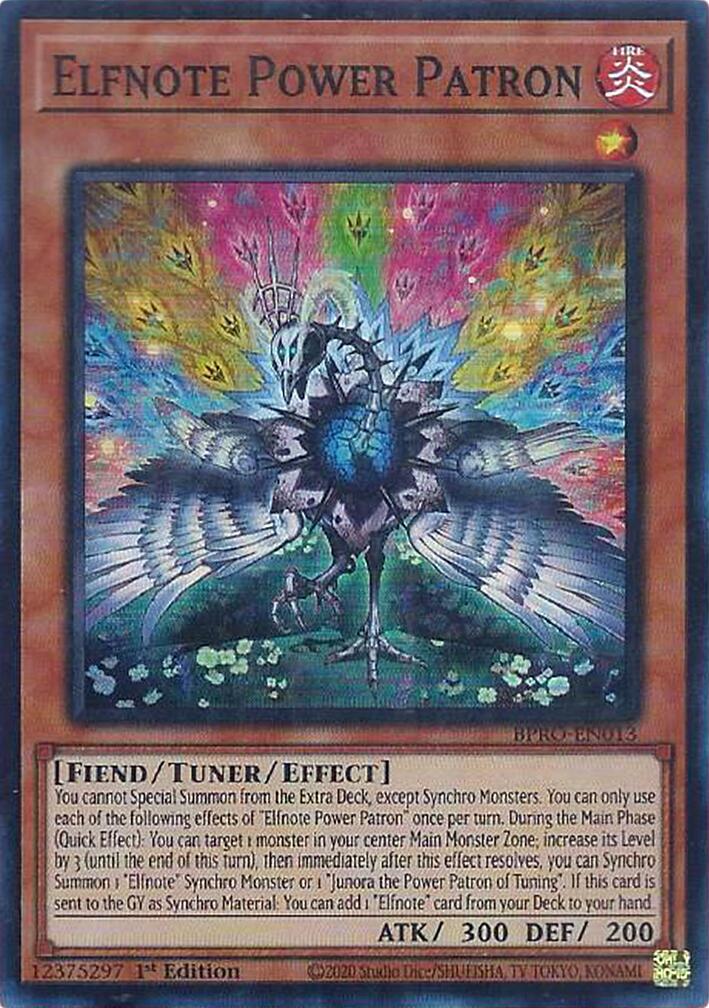 Elfnote Power Patron [BPRO-EN013] Super Rare