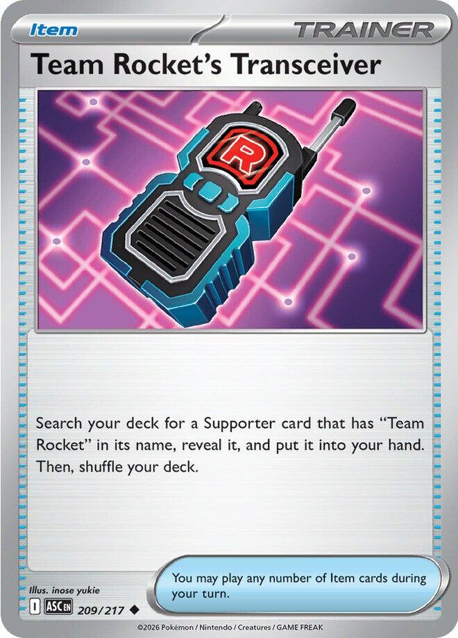 Team Rocket's Transceiver (209/217) [Mega Evolution: Ascended Heroes]