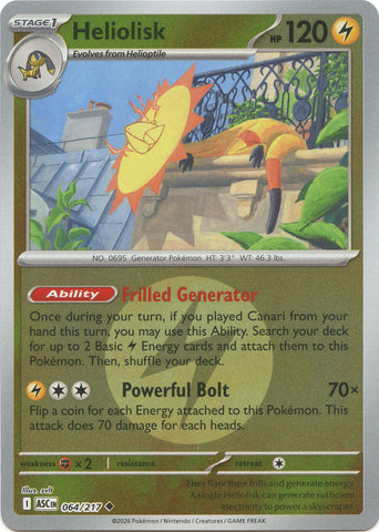 Heliolisk (064/217) (Energy Symbol Pattern) [Mega Evolution: Ascended Heroes]