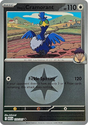 Hop's Cramorant (177/217) (Energy Symbol Pattern) [Mega Evolution: Ascended Heroes]