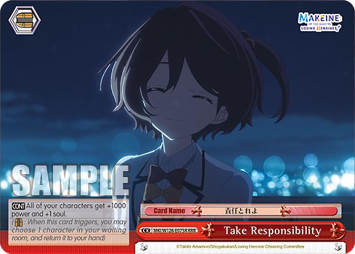 Take Responsibility (MKI/W126-E075EX RRR+) [Makeine: Too Many Losing Heroines!]