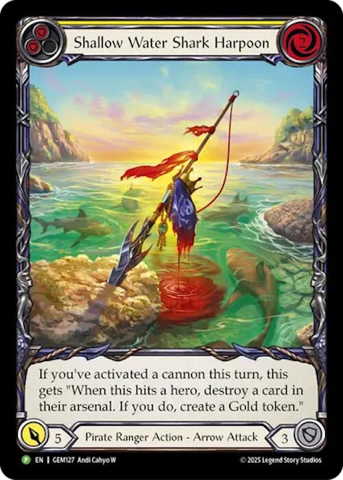 Shallow Water Shark Harpoon [GEM127] (GEM Pack 4)  Rainbow Foil