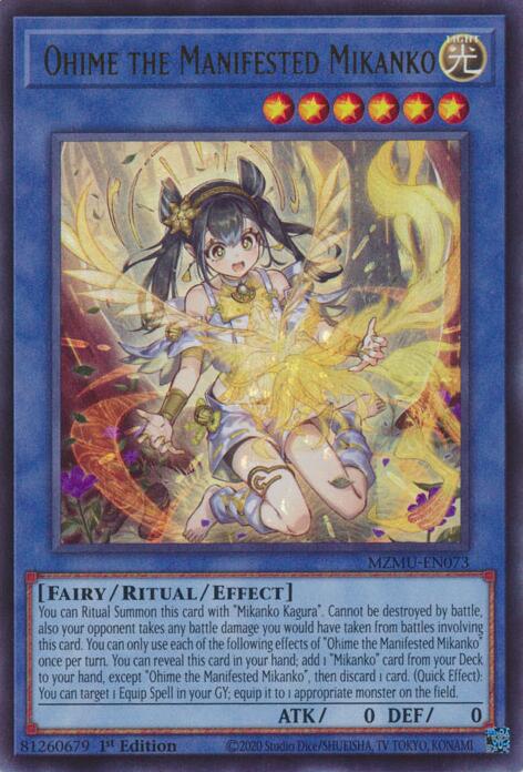 Ohime the Manifested Mikanko [MZMU-EN073] Ultra Rare