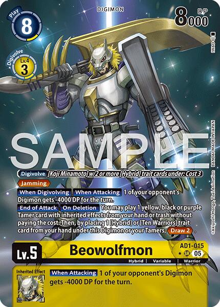 Beowolfmon [AD1-015] (Alternate Art) [Advanced Booster Digimon Generation]