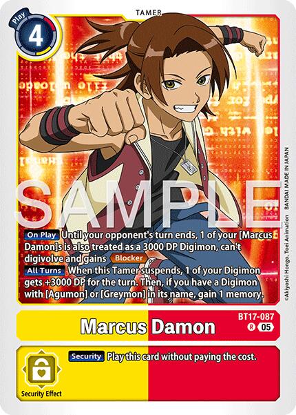 Marcus Damon [BT17-087] (Reprint) [Advanced Booster Digimon Generation]
