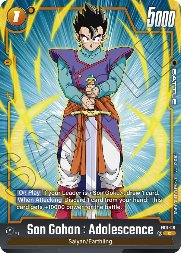Son Gohan : Adolescence (FS11-08) [Starter Deck EX: The Phase of Evolution]
