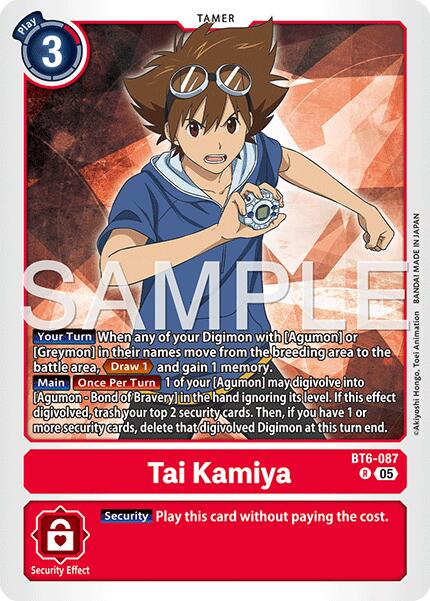 Tai Kamiya [BT6-087] (Reprint) [Advanced Booster Digimon Generation]