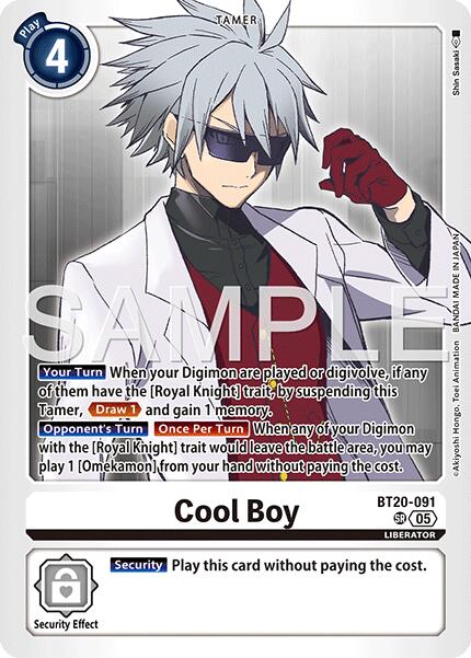 Cool Boy [BT20-091] (Reprint) [Advanced Booster Digimon Generation]