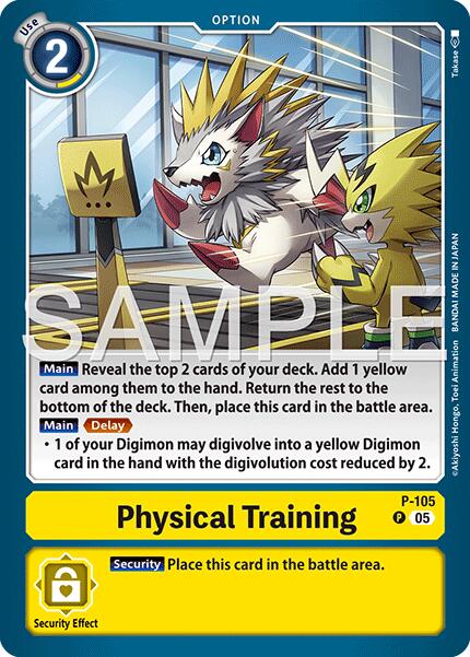 Physical Training [P-105] (Reprint) [Advanced Booster Digimon Generation]