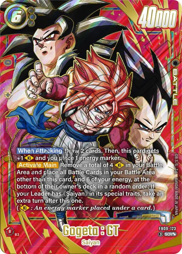 Gogeta : GT (FB09-123) (Super Alternate Art) [Dual Evolution]